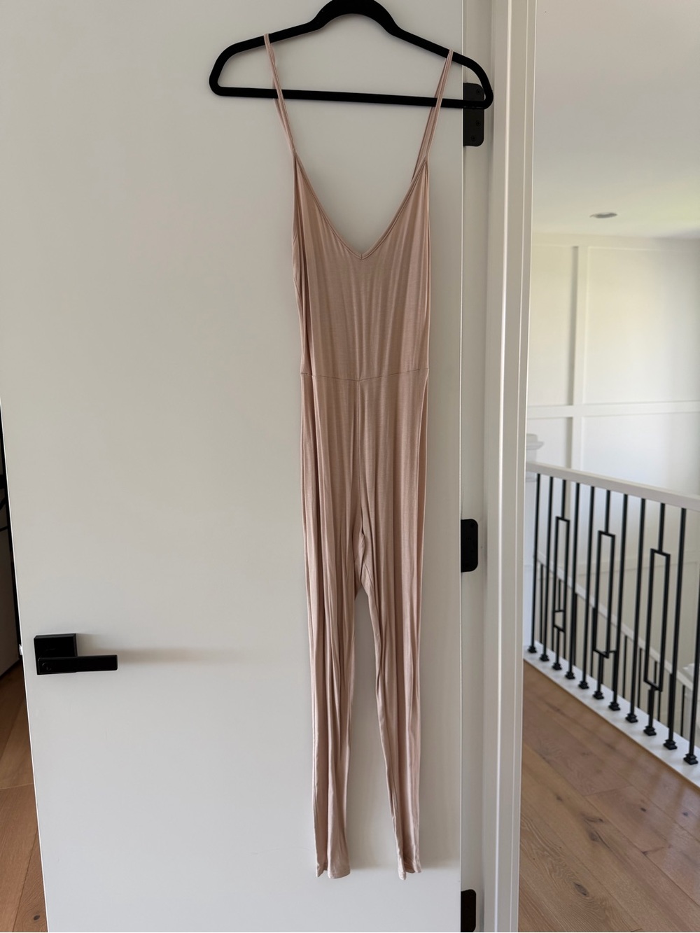 PrettyLittleThing Nude Pink Strappy Jumpsuit